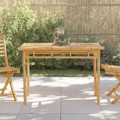 Garden Dining Table 110x55x75 cm Bamboo vidaXL