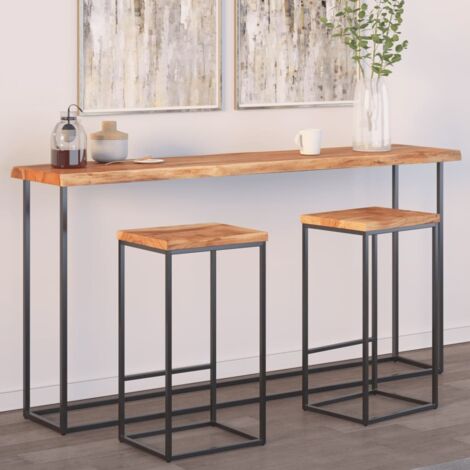 Table Top 180x40x2.5 cm Rectangular Solid Wood Acacia Live Edge vidaXL