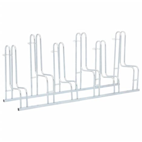 Bicycle Stand for 6 Bikes Floor Freestanding Galvanised Steel vidaXL