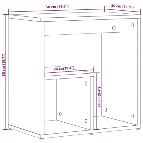 Side Tables 2 pcs Sonoma Oak 50x30x50 cm Engineered Wood vidaXL