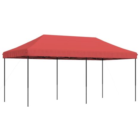 Foldable Party Tent Pop-Up Burgundy 580x292x315 cm vidaXL