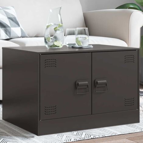 Coffee Table Black 67x50x44 cm Steel vidaXL (1/5)