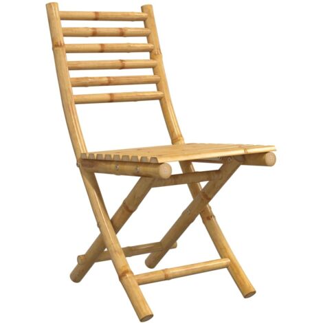 Folding Garden Chairs 8 pcs 43x54x88 cm Bamboo vidaXL