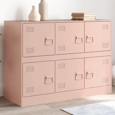 Sideboard Pink 99x39x73 cm Steel vidaXL