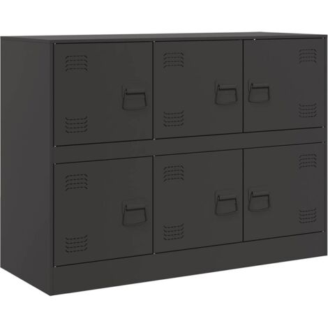 Sideboard Black 99x39x73 cm Steel vidaXL