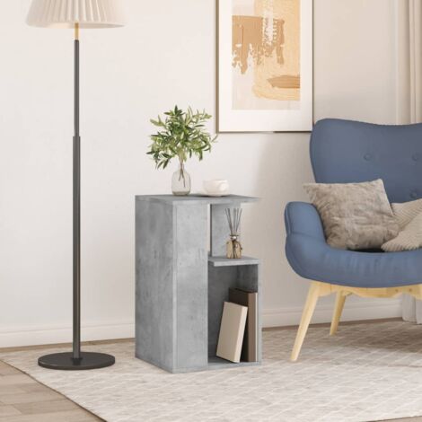 Side Table Concrete Grey 35x35x60 cm Engineered Wood vidaXL