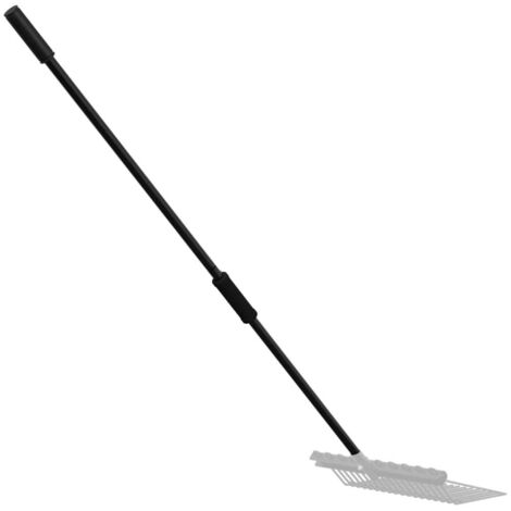 Pitchfork Handle Ø3.5x127.5 cm Black Steel vidaXL (1/5)
