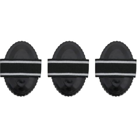 Curry Combs 3 pcs Black Steel vidaXL