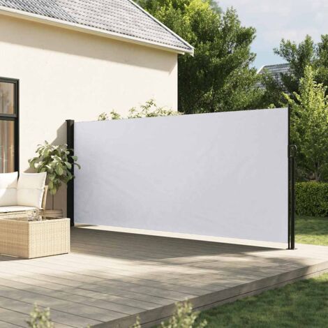 Retractable Side Awning White 160x500 cm vidaXL