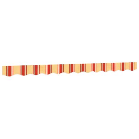 Replacement Fabric for Awning Valance Yellow and Orange Stripe 3 m vidaXL (1/5)