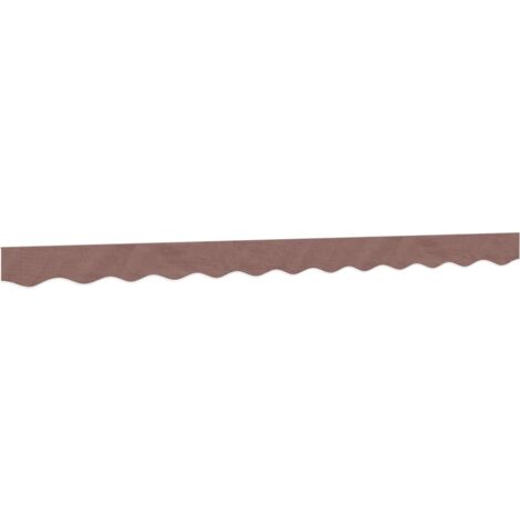 Replacement Fabric for Awning Valance Brown Stripe 3 m vidaXL