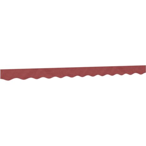 Replacement Fabric for Awning Valance Burgundy Stripe 3 m vidaXL