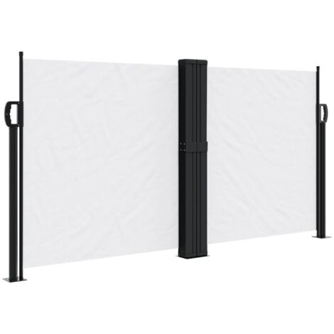 Retractable Side Awning White 120x1000 cm vidaXL