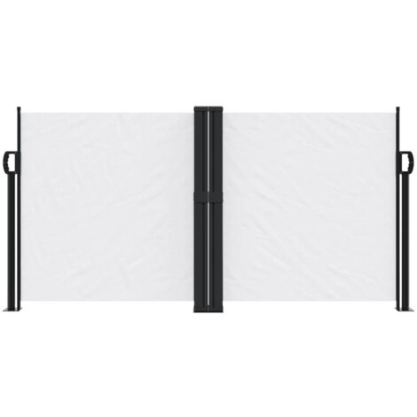 Retractable Side Awning White 120x1000 cm vidaXL
