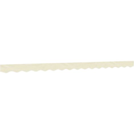 Replacement Fabric for Awning Valance Cream Stripe 4 m vidaXL