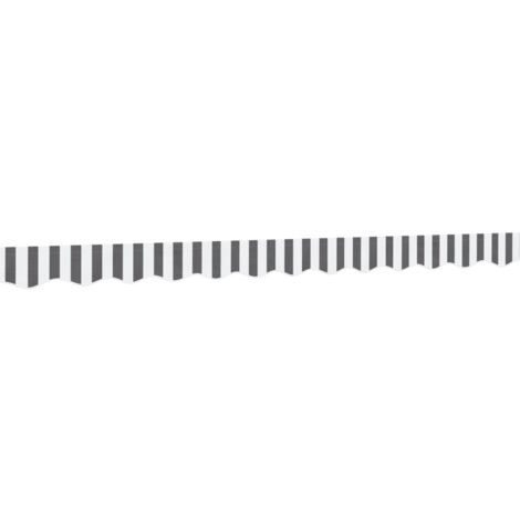 Replacement Fabric for Awning Valance Anthracite and White Stripe 3 m vidaXL