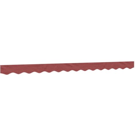 Replacement Fabric for Awning Valance Burgundy Stripe 3.5 m vidaXL