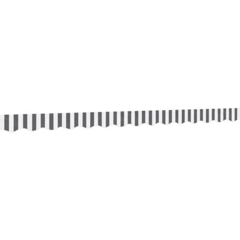 Replacement Fabric for Awning Valance Anthracite and White Stripe 3.5 m vidaXL