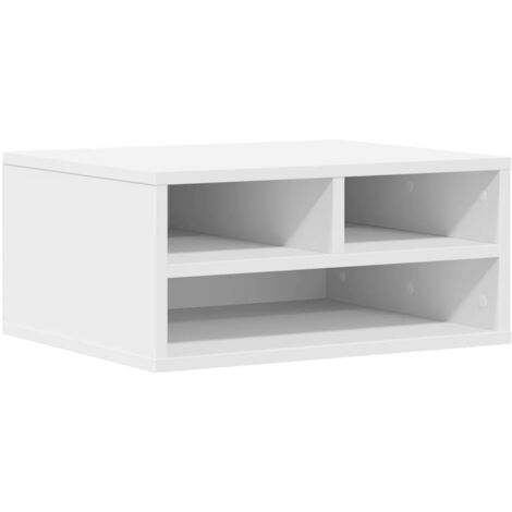 Printer Stand White 49x40x22,5 cm Engineered Wood vidaXL