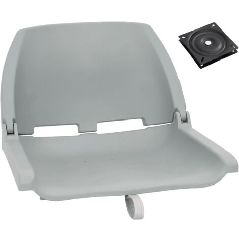 2 Piece Foldable Boat Seat Set Grey vidaXL (1/5)