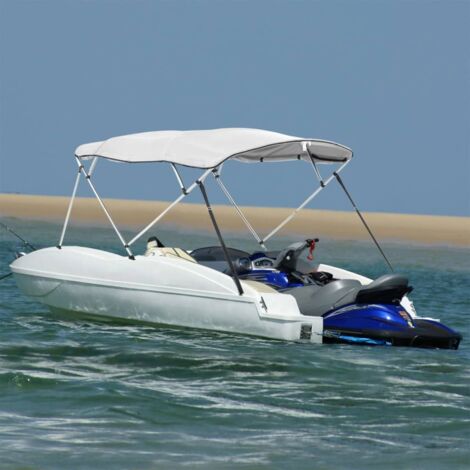 4-bow Bimini Top with Sidewalls 243x(200-213)x137 cm vidaXL