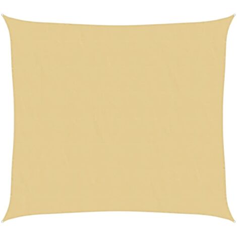 Sun Shade Sail Sand 3x2.5 m 100% Polyester Oxford vidaXL