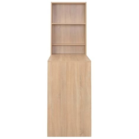 Bar Table with Cabinet Oak 115x59x200 cm vidaXL
