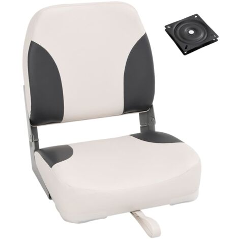 Foldable Boat Seat 1 Set Low Backrest with Fixing Strap vidaXL