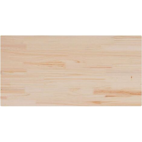 vidaXL Table Top 100x50x2.5 cm Rectangular Solid Wood Pine