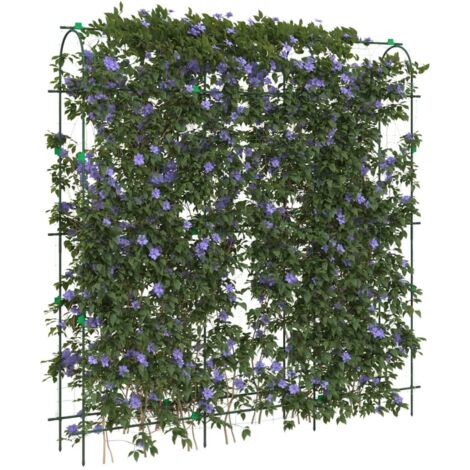 Garden Trellis for Climbing Plants U-Shape 181x31x182.5 cm Steel vidaXL