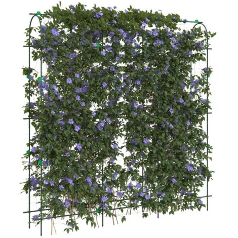 Garden Trellises for Climbing Plants 3 pcs U-Shape Steel vidaXL (1/5)
