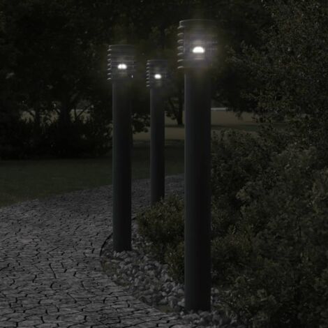 Outdoor Floor Lamp Black 110cm Stainless Steel vidaXL (1/5)