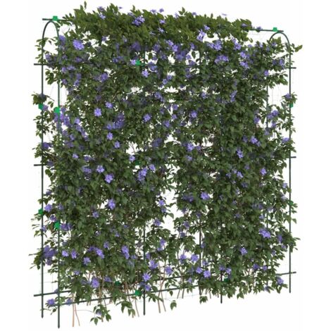 Garden Trellises for Climbing Plants 2 pcs U-Shape Steel vidaXL