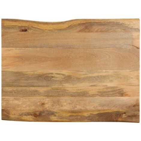 Table Top 90x80x3.8 cm Live Edge Solid Wood Mango vidaXL