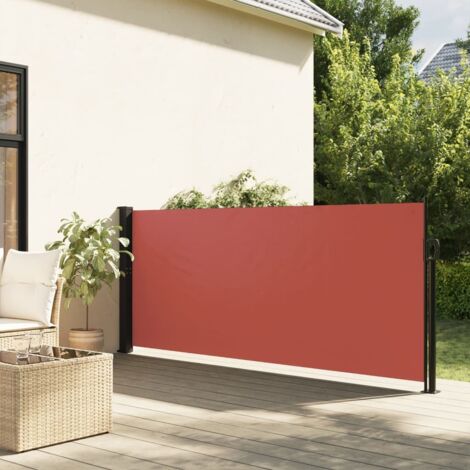 Retractable Side Awning Terracotta 120x600 cm vidaXL