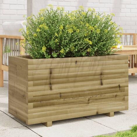 Garden Planter 90x40x49.5 cm Impregnated Wood Pine vidaXL (1/5)