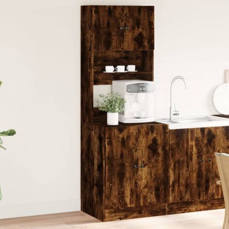 Kitchen Cabinet Smoked Oak 60x50x180 cm Engineered Wood vidaXL (1/5)