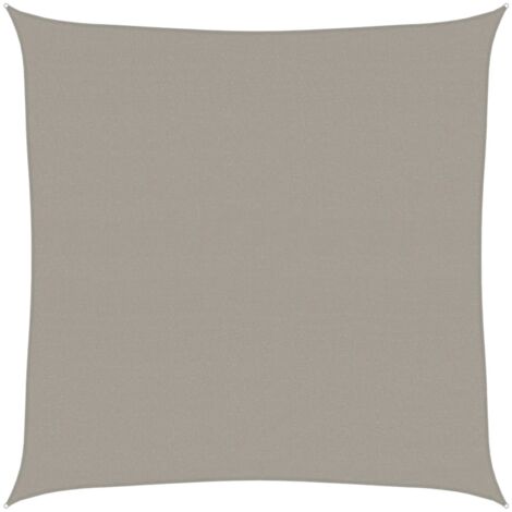 Sunshade Sail 160 g/m² Square Light Grey 4.5x4.5 m HDPE vidaXL