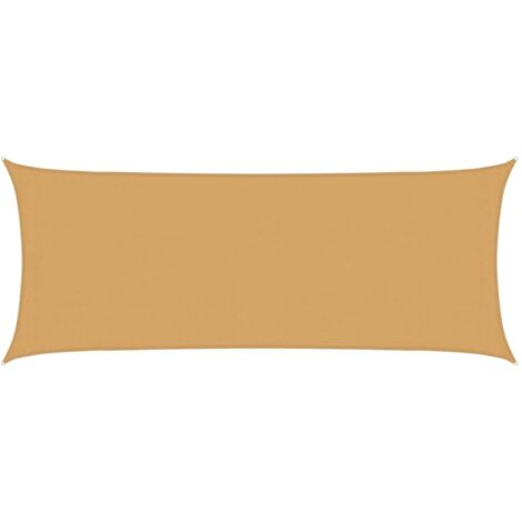 Sunshade Sail 160 g/m² Rectangular Sand 2x5 m HDPE vidaXL