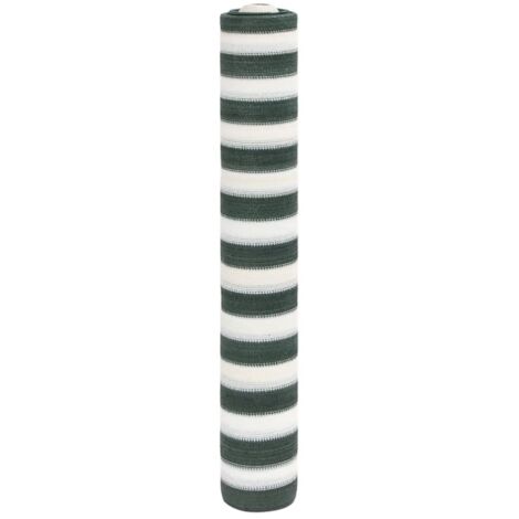 Privacy Net Green and White 1.5x25 m HDPE 150 g/m² vidaXL