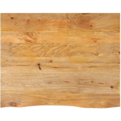 Table Top Live Edge 90x80x3.8 cm Solid Wood Mango vidaXL