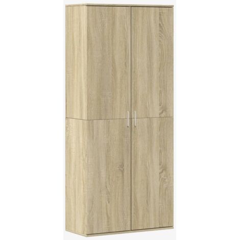 Highboard Sonoma Oak 80x35x180 cm Engineered Wood vidaXL