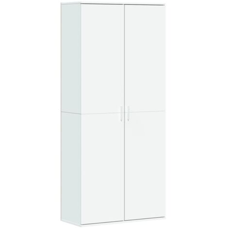 Highboard White 80x35x180 cm Engineered Wood vidaXL
