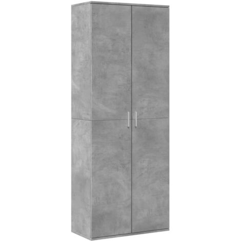 Highboard Concrete Grey 70x35x180 cm Engineered Wood vidaXL (1/5)