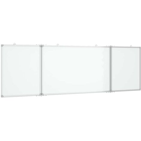 Magnetic Whiteboard Foldable 200x60x1.7 cm Aluminium vidaXL