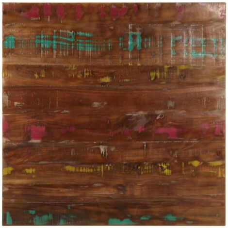 Table Top 70x70x2.5 cm Square Solid Wood Reclaimed vidaXL