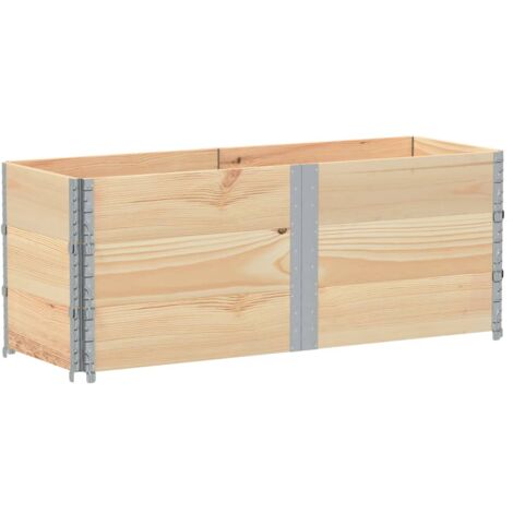 Pallet Collars 3 pcs 150x50 cm Solid Wood Pine vidaXL