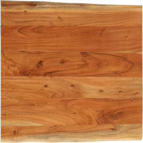 Table Top 60x60x3.8 cm Rectangular Solid Wood Acacia Live Edge vidaXL