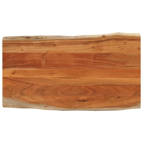 Table Top 110x60x2.5 cm Rectangular Solid Wood Acacia Live Edge vidaXL