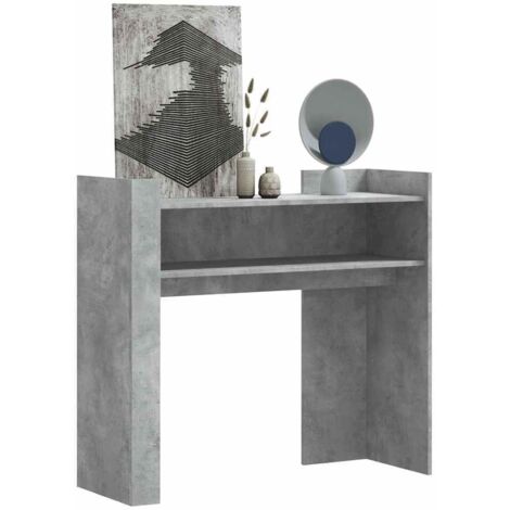 Console Table Concrete Grey 100x35x90 cm Engineered Wood vidaXL